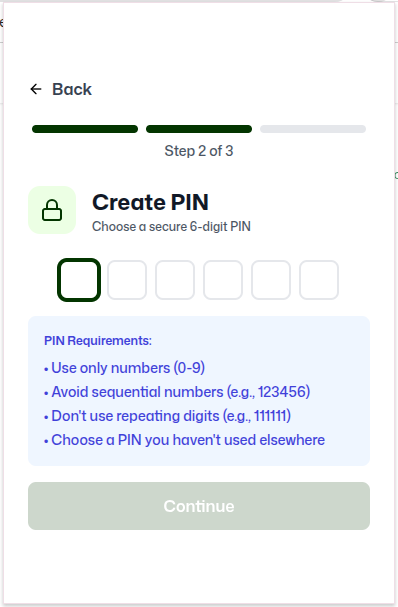 create pin