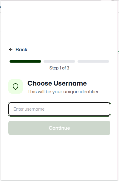 User name